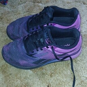 Reebok Women's Purple and Black Sneakers